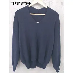 ◇ B MING LIFE STORE by BEAMS Vネック 長袖 ニットセーター サイズ1 ネイビー レディース 【中古】 【1104150009988】