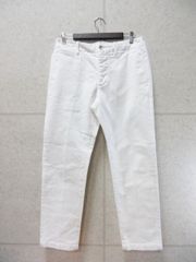 YCHAI イカイ テーパードパンツ 無地 ホワイト 30サイズ 1DF0004