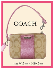 コーチ　COACH　ポーチ　ピンクベージュ⑱