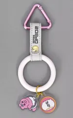 【中古】キーホルダー おぱんちゅうさぎ(吊り革/ホワイト) つりかわキーホルダー 「鈍行機関車おぱんちゅうさぎ POP UP SHOP」