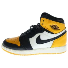 NIKE (ナイキ) AIR JORDAN 1 RETRO HIGH OG TAXI エアジョーダン 1 レトロ ハイカットスニーカー レディース イエロー/ブラック US4.5Y/23.5cm 575441-711