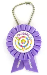 【中古】バッジ・ピンズ(女性) 宇野実彩子 富士急会場限定え～ロゼットバッジ(パープル) 「AAA 10th Anniversary SPECIAL 野外LIVE in 富士急ハイランド」 グッズ先着購入特典