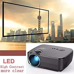 【中古】プロジェクション100inchスクリーンポータブルミニピコプロジェクターLEDマルチメディアHDMIホームシアタープロジェクターミニビーマー800X480 L