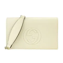 新品 グッチ GUCCI ショルダーバッグ ソーホー アイボリー