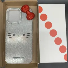 スマートフォンケース キラキラ ラインストーン ハローキティ スマホケース リボン HELLO KITTY ラメグリッター ABS