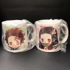 【新品】 鬼滅の刃 マグカップ 竈門禰󠄀豆子 竈門炭治郎 デフォルメ ペアカップ 2個セット アニメ 漫画 グッズ ANIPLEX