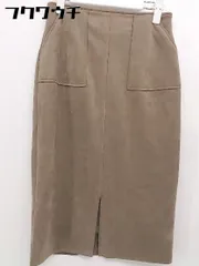 ◇ Simplicite シンプリシテェ 膝丈 タイト スカート サイズS ブラウン レディース 【中古】 【1104210003246】