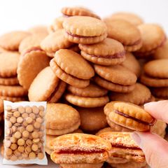 サンドクッキー いちごジャム どっさり 500ｇ 菓子 お徳用 大容量 国内製造 駄菓子 おやつ クッキー