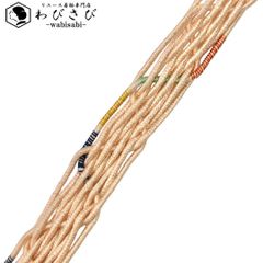 長襦袢 単衣 唐子 縦縞模様 魚子黄色 半衿付 J-294 - メルカリ