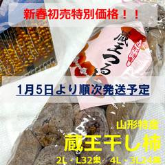 【新春初売特別価格】蔵王干し柿　2L.L32果　4L.3L24果