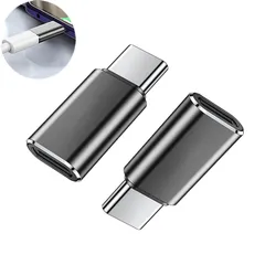 【特価セール】急速充電/データ転送 へアルミニウム合金製Ligh-tning (メス) toType-C (オス) 対応 iPhone 変換アダプタ/iOS充電ケーブルを変換コネクター 15シリーズ Galaxy S23 Note 20 Xperia 2枚Li