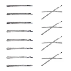 ヘアピン ラインストーン ヘアアクセ 髪留め キラキラ 2種計12点セット