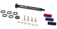 ミノウラ(MINOURA) 自転車 フロントキャリア装着用 12mm スルーアクスル汎用セット (100mm/110mm 幅用) 120-3200-01