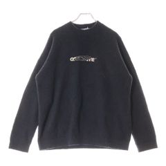 OFF-WHITE (オフホワイト) Barrel Worker Knitted Sweater バレル ワーカー ニット セーター グレー OMHE045E20KNI001