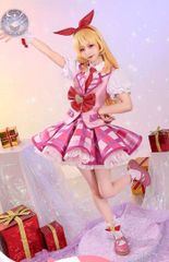 アイカツ 星宮いちご スクールドレス コスプレ衣装 L 三分妄想】アイカツ 星宮いちご コスプレ スクールドレス - メルカリ