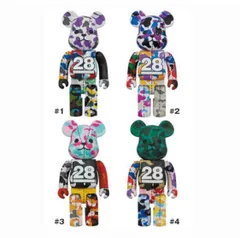 【4体セット】 BE@RBRICK BAPE(R) CAMO 28THのサムネイル