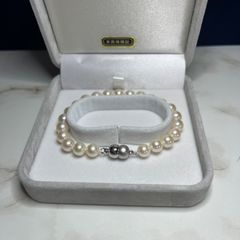 未使用】三愛真珠 K18 本真珠 パール ブレスレット JAL 機内販売 限定