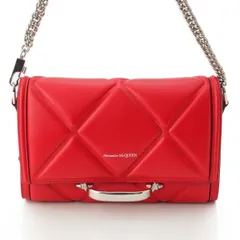 【アレキサンダーマックイーン】Alexander McQueen キルティング オーバーサイズ ストーリー チェーンショルダーバッグ レッド 未使用【中古】【鑑定済・正規品保証】180433のサムネイル