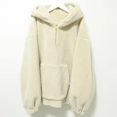 美品 バースデーバッシュ ボアフリースフーディ ベージュ S BOA FLEECE HOODIE - BIRTHDAY BASH
