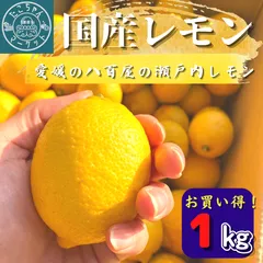 【ご家庭用★国産レモン】愛媛県産　八百屋の瀬戸内レモン　1Kg