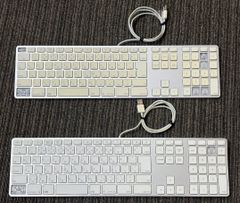 Apple  A1243 キーボード 2個セット ・キー・ヒンジ・クッション外れ有・1台に曲がり