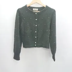 ◇ ⊇ JILLSTUART EndyROBE パールビジュー 長袖 カーディガン サイズFR ブラック レディース E  【1501160022417】