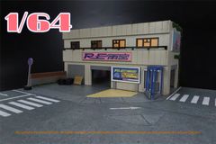 1/64 ジオラマ RE雨宮ガレージ