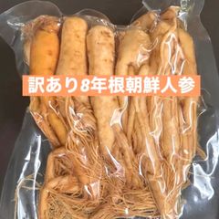 訳あり8年根生朝鮮人参500g　野生環境黒土露地栽培　高麗人参　漢方薬膳　参鶏湯　薬膳スープ　蜂蜜漬け人参