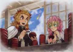 [중고] 클리어 파일 연옥 & 감로사 귀멸의 칼날 무한열차편×ufotable Cafe×마치아소비 CAFE]