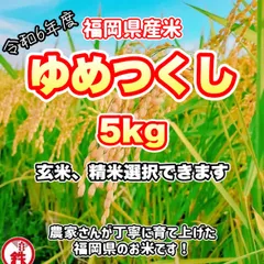 ⟡.*うっちぃ⟡.*R6新米 福岡県産夢つくし 精米 20kg Amazon.co.jp: 夢つくし 無洗米 5kg 福岡県産米 令和6年産 福岡
