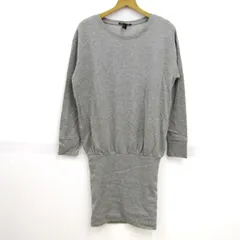 フォーエバー21 ワンピース トップス 長袖 チュニック スウェット レディース Mサイズ グレー FOREVER 21 【中古】