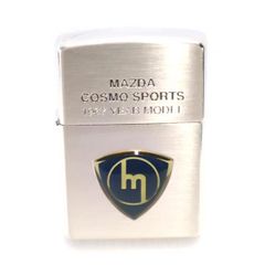 ジッポー 90s 1999年 USA製 MAZDA COSMO SPORTS オイルライター シルバー ZIPPO コスモスポーツ 1967年 マッドビハイクル メンズ 古着 221001