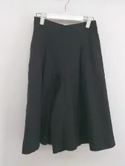 ◇ URBAN RESEARCH DOORS アーバン リサーチ ドアーズ タック ガウチョ ワイド パンツ サイズ38 ブラック レディース E  【1304180008054】