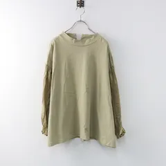 【値下げ】ユニバーサルセブン UNIVERSAL SEVEN USAコットンモックネックコンボプルオーバー /ベージュ【2400014339840】のサムネイル