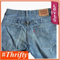 送料無料 即決★リーバイス 503★ W30 シンチバック ハーフパンツ ヒゲ 赤タブ Levi's メンズ  デニムパンツ メンズ  デニム p240403