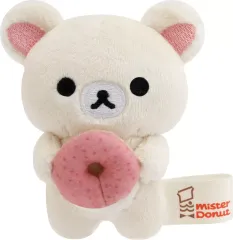 【中古】ぬいぐるみ コリラックマ(ストロベリーリング) てのりぬいぐるみ 「リラックマ×ミスタードーナツ」