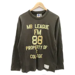 フランクリン&マーシャル FRANKLIN&MARSHALL Tシャツ カットソー 長袖 プリント M カーキ /YK14のサムネイル