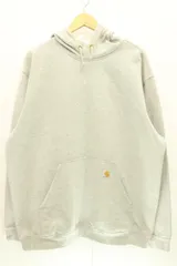 【中古】 Carhartt メンズパーカー XL Loose Fit Midweight Pullover Hoodie Carhartt XL グレー 灰