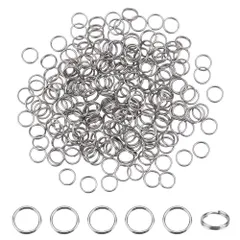 【新着商品】7mm マルカン 二重丸環 ジャンプリング 二重 ステンレス 丸カン リング 304 金具セット 基礎パーツ ジュエリー用 約215個 アクセサリーパーツ DIY用品 PandaHall クラフト用品 手作り素材 PH 材料 ハンドメイド