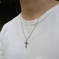 シルバー クロスネックレス メンズ レディース 兼用