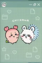 【中古】ノート・メモ帳 集合(グリーン) A5カバー付きノート 「ちいかわ なんか小さくてかわいいやつ」