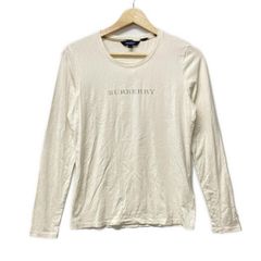 Burberry LONDON(バーバリーロンドン) 長袖Tシャツ サイズ2 M レディース - アイボリー クルーネック