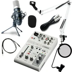 美品中古　AG03mk2　YCM01配信セット YAMAHA AG03MK2 高音質配信セット アームスタンド ポップガード