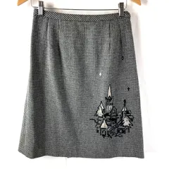 レリアン leilian スカート 千鳥柄 刺繍 ビーズ 裏地付き スリット 黒系 11サイズ 944174のサムネイル