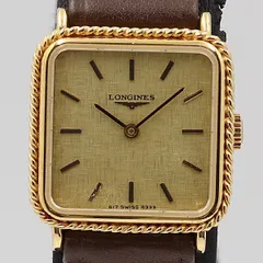 336 LONGINES 手巻き　ゴールド　L8174 スクエア　レディース 336 LONGINES 手巻きゴールドL8174 スクエアレディース