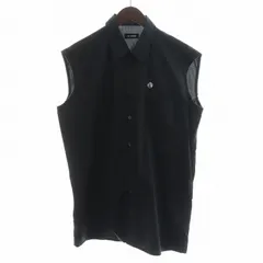 RAF SIMONS ラブシモンズ ノースリーブ シャツ 48 ラフシモンズ RAF SIMONS シャツ ノースリーブ ロゴ コットン 48