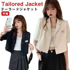 テーラードジャケット レディース 夏 薄手 夏 ブレザー サマーブレザー サマージャケット テーラードジャケット 半袖 通勤 薄手 薄手 オフィス 半袖 サマー ブレザー カジュアルジャケット フォー#kikip585033