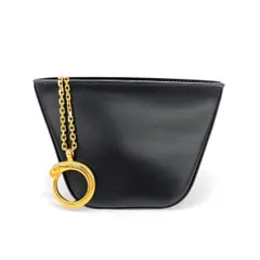 美品 Cartier カルティエ パンサー ポーチ ブラック レザー レディース　240001109020