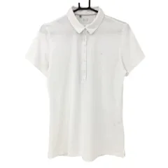 ★特価★【美品】アンダーアーマー 半袖ポロシャツ 白 胸元ロゴ レディース XL ゴルフウェア UNDER ARMOUR