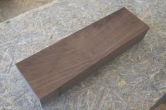 アウトレット ブラックウォールナットの一枚板 長さ約36.5cm 幅約10.5cm 厚さ約5.2cm DIY用 Z713